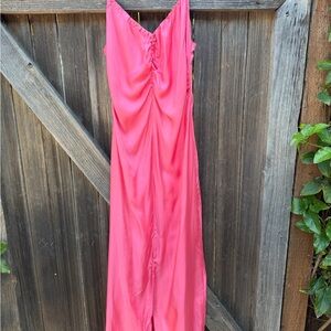 Elegant Pink Maxi Dress